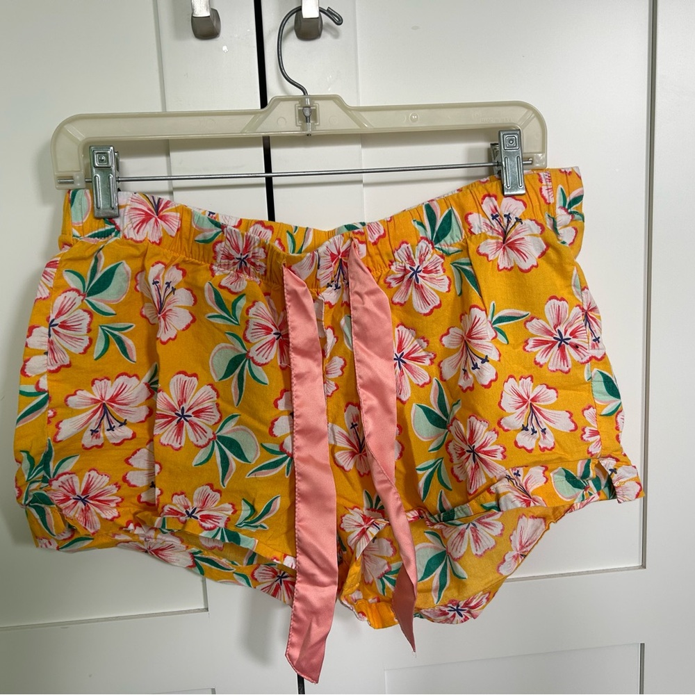 Old Navy Yellow and Pink Pajama Shorts